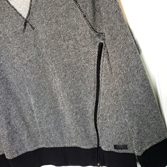Andrew Marc MNY diagonal zipper sweatshirt EUC M - Picture 6 of 14